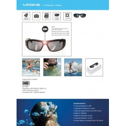 WATERPROOF MARINE GLASSES WITH INTEGRATED CAMERA