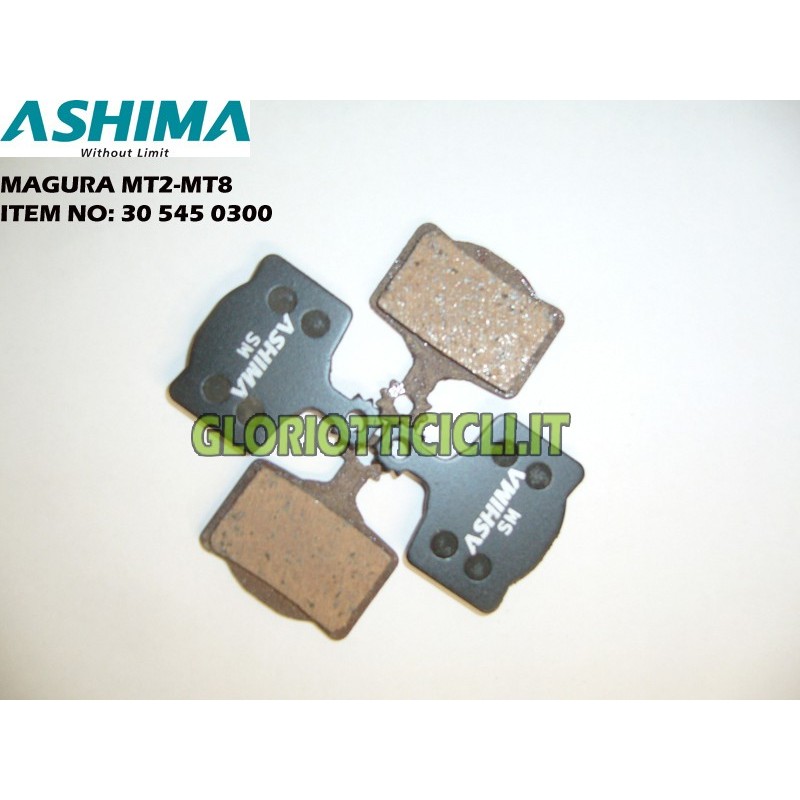 ASHIMA SET 4 SEMI-METALLIC BRAKE PADS FOR MAGURA MT2-MT8