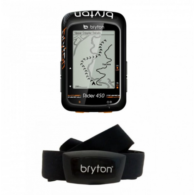 RIDER 450H CICLOCOMPUTER GPS + FASCIA CARDIO