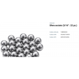SFERE ACCIAIO WH-M765 3/16"...