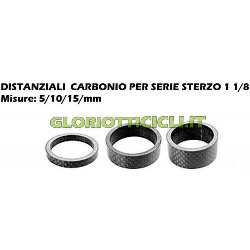 CARBON - SPACERS STEERING SERIES FROM 5-10-15-mm