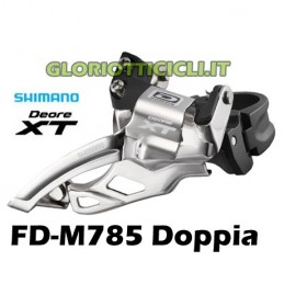 SHIMANO DERAGLIATORE XT FD-M785 2x10 Velocità TOP SWING