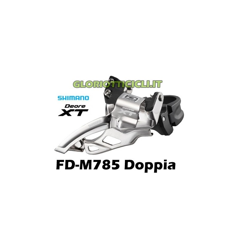 SHIMANO DERAGLIATORE XT FD-M785 2x10 Velocità TOP SWING