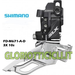 SHIMANO DERAGLIATORE SLX FD-M671 3x10 Velocità