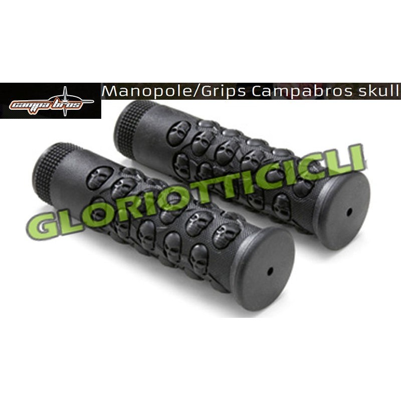 CAMPABROS WHITE KNOBS MTB DH ASSAULT WITH BLACK ALUMINUM BLOCK